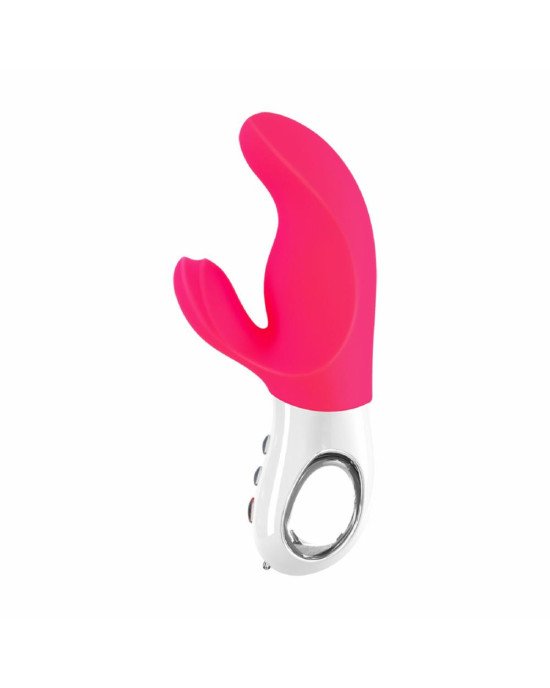 Вібратор-кролик Fun Factory MISS BI pink/white, 2 незалежні мотори, діаметр 4,2 см Вібратор-кролик Fun Factory MISS BI pink/white, 2 незалежні мотори, діаметр 4,2 см