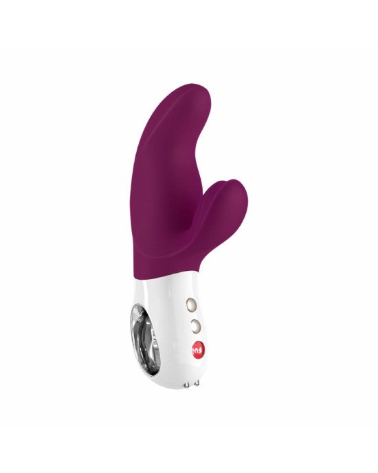 Вібратор-кролик Fun Factory MISS BI grape/white, 2 незалежні мотори, діаметр 4,2 см Вібратор-кролик Fun Factory MISS BI grape/white, 2 незалежні мотори, діаметр 4,2 см