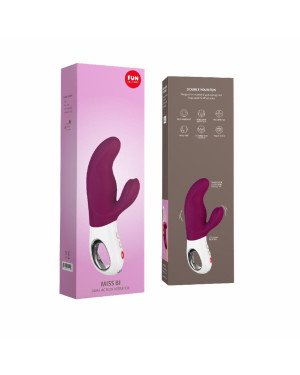 Вібратор-кролик Fun Factory MISS BI grape/white, 2 незалежні мотори, діаметр 4,2 см Вібратор-кролик Fun Factory MISS BI grape/white, 2 незалежні мотори, діаметр 4,2 см