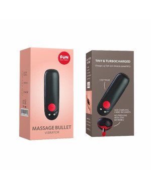 Віброкуля Fun Factory Massage BULLET, чорна, діаметр 2,5 см, 3 швидкості, 3 малюнки вібрації Віброкуля Fun Factory Massage BULLET, чорна, діаметр 2,5 см, 3 швидкості, 3 малюнки вібрації