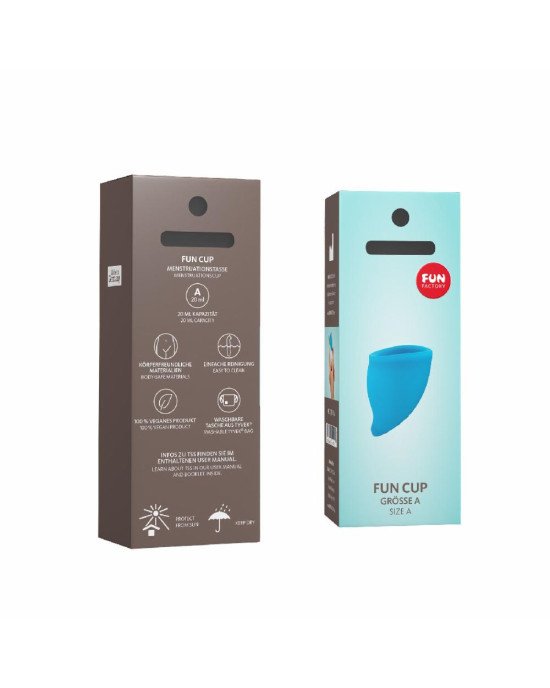 Менструальна чаша Fun Factory FUN CUP SIZE A, бірюзова, багаторазова, діаметр 4 см, об’єм 20 мл Менструальна чаша Fun Factory FUN CUP SIZE A, бірюзова, багаторазова, діаметр 4 см, об’єм 20 мл