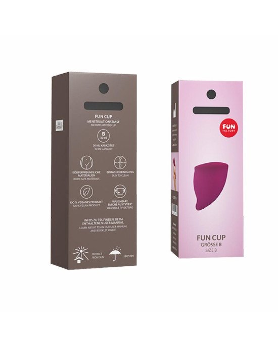 Менструальна чаша Fun Factory FUN CUP SIZE B, бордова, багаторазова, діаметр 4,3 см, об’єм 30 мл Менструальна чаша Fun Factory FUN CUP SIZE B, бордова, багаторазова, діаметр 4,3 см, об’єм 30 мл
