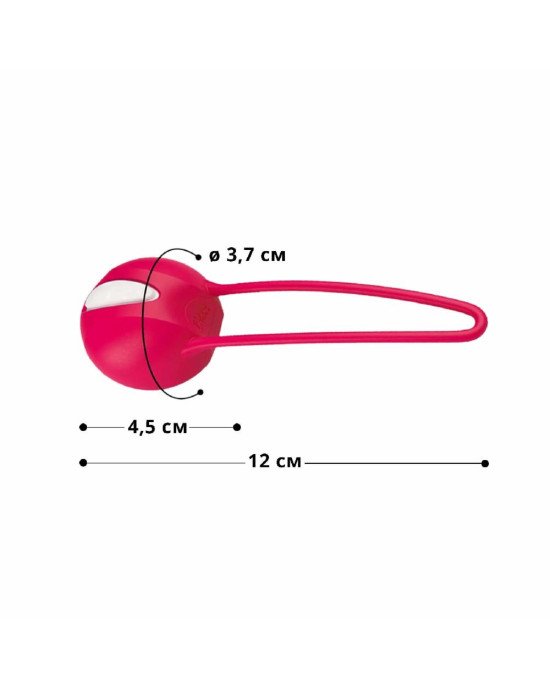 Вагінальна кулька SMARTBALL UNO, червона, одинарна, діаметр 3,6 см Вагінальна кулька SMARTBALL UNO, червона, одинарна, діаметр 3,6 см
