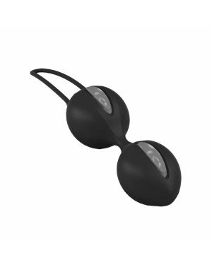 Вагінальні кульки Fun Factory SMARTBALLS DUO, чорно-сірі, 2 шт, діаметр 3,2 та 3,6 см