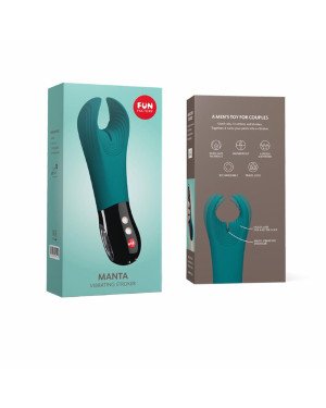Вібратор для пеніса Fun Factory MANTA deep sea blue/black, підходить для парних ігор Вібратор для пеніса Fun Factory MANTA deep sea blue/black, підходить для парних ігор