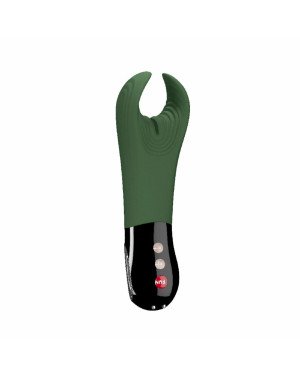 Вібратор для пеніса Fun Factory MANTA moss green/black, підходить для парних ігор
