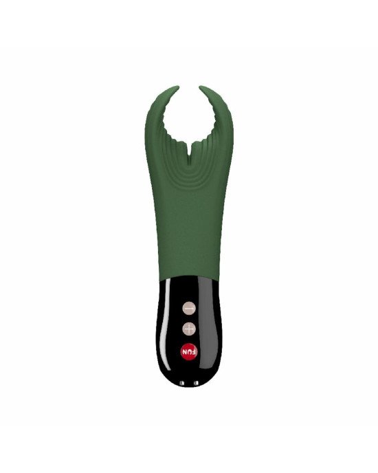 Вібратор для пеніса Fun Factory MANTA moss green/black, підходить для парних ігор Вібратор для пеніса Fun Factory MANTA moss green/black, підходить для парних ігор