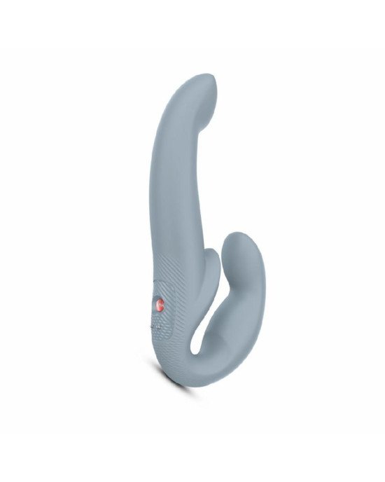 Безремінний страпон з вібрацією Fun Factory SHARE VIBE PRO cool grey, регульований