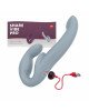 Безремінний страпон з вібрацією Fun Factory SHARE VIBE PRO cool grey, регульований