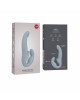 Безремінний страпон з вібрацією Fun Factory SHARE VIBE PRO cool grey, регульований