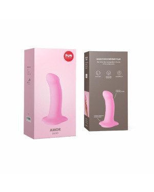 Фалоімітатор Fun Factory AMOR, рожевий, довжина 14,6 см, діаметр 3,7 см, вигнутий Фалоімітатор Fun Factory AMOR, рожевий, довжина 14,6 см, діаметр 3,7 см, вигнутий