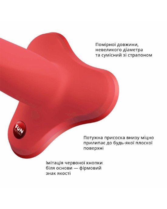 Фалоімітатор Fun Factory LIMBA FLEX M, кораловий, гнучкий, з ефектом пам’яті, підходить для точки G Фалоімітатор Fun Factory LIMBA FLEX M, кораловий, гнучкий, з ефектом пам’яті, підходить для точки G