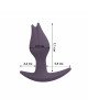 Анальна пробка Fun Factory BOOTIE FEM, фіолетова, у вигляді бутона, діаметр 2,9 см, тонкий обмежувач