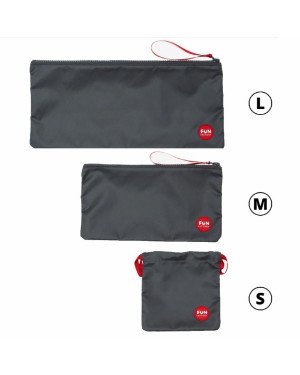 Сумка для секс-іграшок Fun Factory TOYBAG, S, сіра, кисет, 14x14 см Сумка для секс-іграшок Fun Factory TOYBAG, S, сіра, кисет, 14x14 см