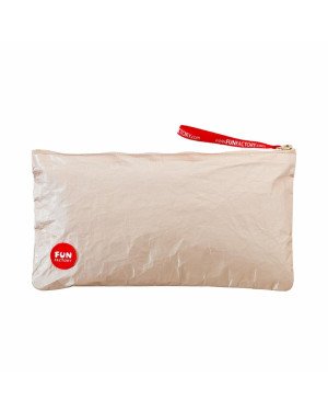 Сумка для секс-іграшок Fun Factory TOYBAG M, золотиста, на блискавці, 25x12 см