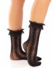 Шкарпетки ажурні з рюшами Leg Avenue Mini Bow Lace Anklet Black Шкарпетки ажурні з рюшами Leg Avenue Mini Bow Lace Anklet Black