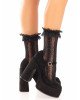 Шкарпетки ажурні з рюшами Leg Avenue Mini Bow Lace Anklet Black Шкарпетки ажурні з рюшами Leg Avenue Mini Bow Lace Anklet Black