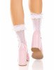 Шкарпетки ажурні з рюшами Leg Avenue Mini Bow Lace Anklet White Шкарпетки ажурні з рюшами Leg Avenue Mini Bow Lace Anklet White