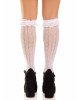 Шкарпетки ажурні з рюшами Leg Avenue Sweetheart Ruffle Cuff Knee Highs White, високі Шкарпетки ажурні з рюшами Leg Avenue Sweetheart Ruffle Cuff Knee Highs White, високі