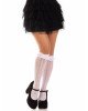 Шкарпетки ажурні з рюшами Leg Avenue Sweetheart Ruffle Cuff Knee Highs White, високі Шкарпетки ажурні з рюшами Leg Avenue Sweetheart Ruffle Cuff Knee Highs White, високі