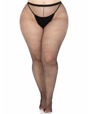 Панчохи Leg Avenue Spandex micro net tights Black 1X/2X