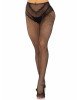 Панчохи Leg Avenue Crotchless Net Tights with Heart Backseam Black One Size Панчохи Leg Avenue Crotchless Net Tights with Heart Backseam Black One Size