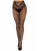 Панчохи Leg Avenue Crotchless Net Tights with Heart Backseam Black One Size Панчохи Leg Avenue Crotchless Net Tights with Heart Backseam Black One Size
