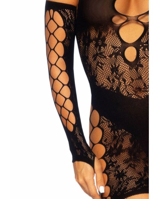 Мінісукня Leg Avenue Mini dress and matching gloves Black One Size Мінісукня Leg Avenue Mini dress and matching gloves Black One Size