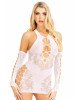 Мінісукня Leg Avenue Mini dress and matching gloves White One Size Мінісукня Leg Avenue Mini dress and matching gloves White One Size