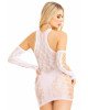 Мінісукня Leg Avenue Mini dress and matching gloves White One Size Мінісукня Leg Avenue Mini dress and matching gloves White One Size