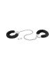 Поножі Fetish Tentation Adjustable metal and fur ankle cuffs Поножі Fetish Tentation Adjustable metal and fur ankle cuffs