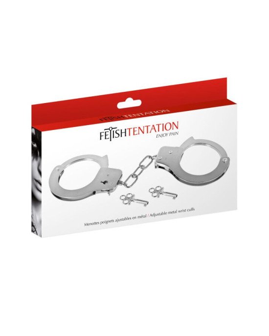 Наручники Fetish Tentation Adjustable metal wrist cuffs