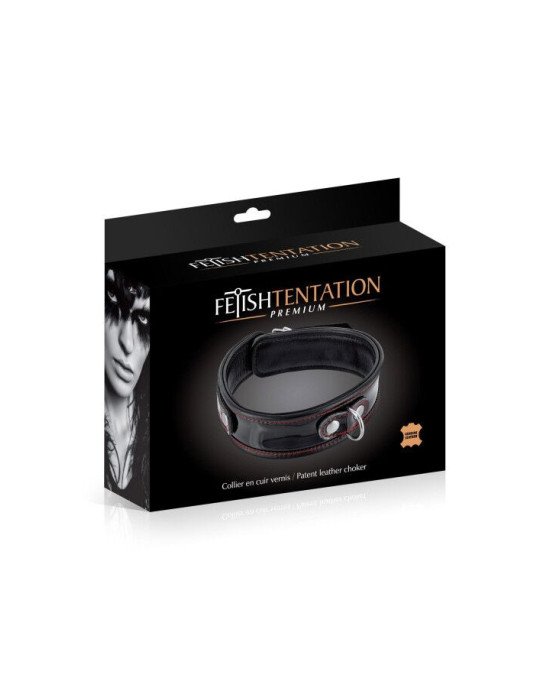 Нашийник Fetish Tentation Premium Patent leathe chocker Нашийник Fetish Tentation Premium Patent leathe chocker