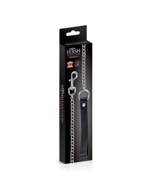 Повідець Fetish Tentation Premium Metal leash with cowhide leather wrist 72 см Повідець Fetish Tentation Premium Metal leash with cowhide leather wrist 72 см