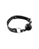 Кляп Fetish Tentation Premium Leather gag with silicone ball Black