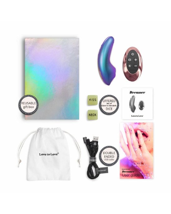 Вакуумний кліторальний стимулятор Love To Love DREAMER - IRIDESCENT TURQUOISE Вакуумний кліторальний стимулятор Love To Love DREAMER - IRIDESCENT TURQUOISE