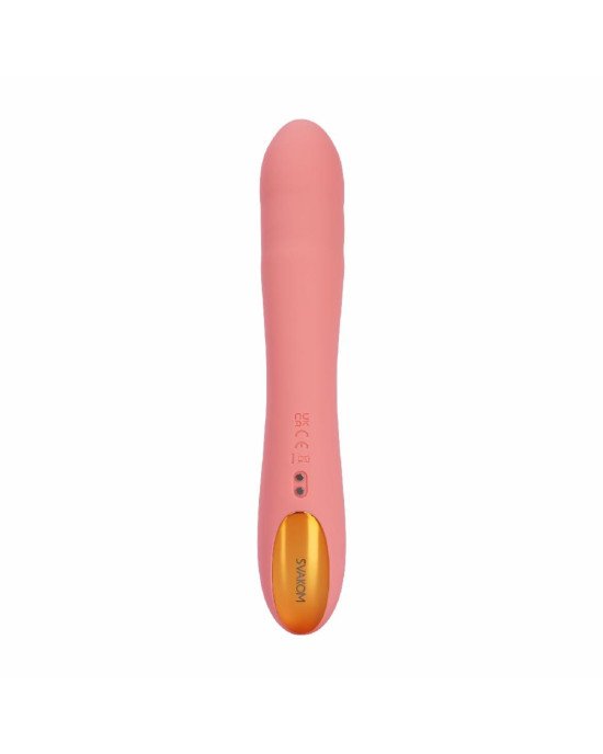 Смарт-вібратор з пульсацією Svakom Ava Neo Peach Pink, 15 режимів роботи, водонепроникний
