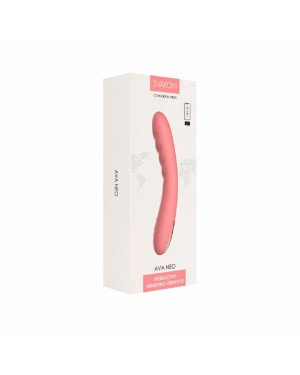 Смарт-вібратор з пульсацією Svakom Ava Neo Peach Pink, 15 режимів роботи, водонепроникний