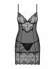 (SALE) Сорочка Obsessive Alluria chemise & thong S/M (SALE) Сорочка Obsessive Alluria chemise & thong S/M