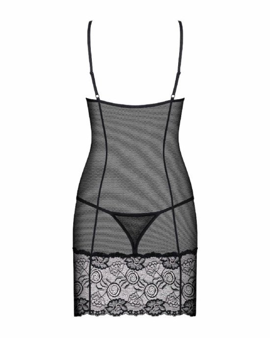 (SALE) Сорочка Obsessive Alluria chemise & thong L/XL (SALE) Сорочка Obsessive Alluria chemise & thong L/XL