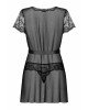 Пеньюар Obsessive Alluria peignoir & thong L/XL