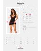 Сорочка Obsessive Bellastia chemise & thong XL/2XL Сорочка Obsessive Bellastia chemise & thong XL/2XL