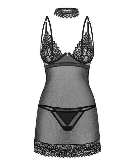 Сорочка Obsessive Donarella chemise & thong M/L Сорочка Obsessive Donarella chemise & thong M/L