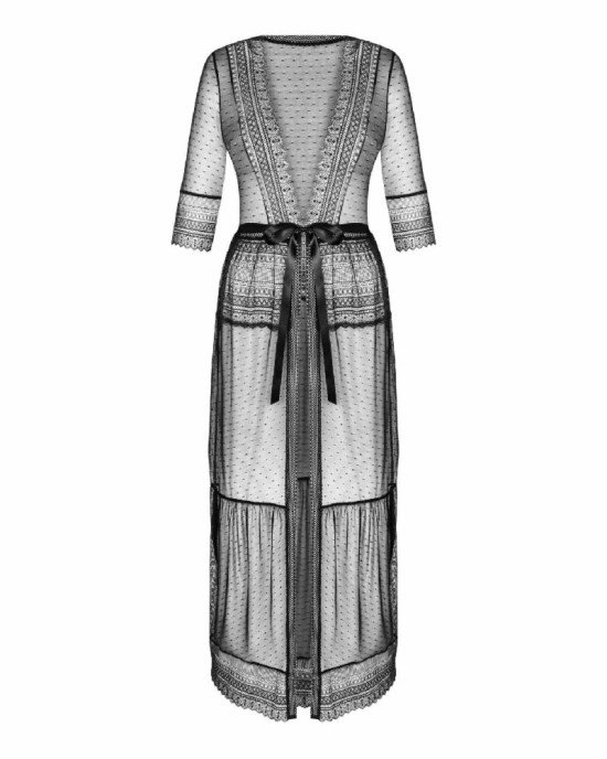 Пеньюар Obsessive Estiqua peignoir XS/S Пеньюар Obsessive Estiqua peignoir XS/S