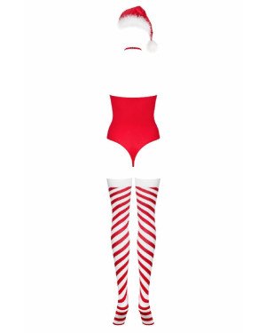 Боді Obsessive Kissmas teddy red S/M Боді Obsessive Kissmas teddy red S/M