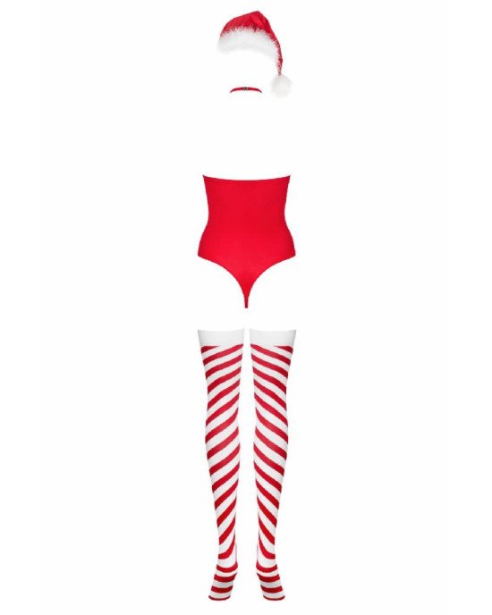Боді Obsessive Kissmas teddy red S/M Боді Obsessive Kissmas teddy red S/M
