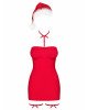 Сорочка Obsessive Kissmas chemise red 2XL/3XL Сорочка Obsessive Kissmas chemise red 2XL/3XL