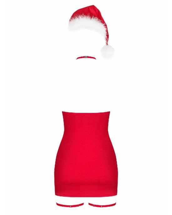 Сорочка Obsessive Kissmas chemise red 2XL/3XL Сорочка Obsessive Kissmas chemise red 2XL/3XL
