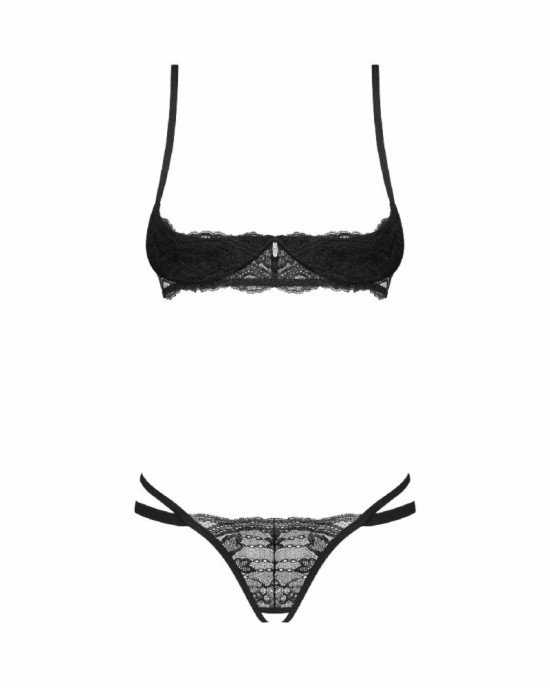 Комплект Obsessive Nutris 2-pcs crotchless set XS/S Комплект Obsessive Nutris 2-pcs crotchless set XS/S