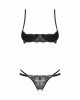 Комплект Obsessive Nutris 2-pcs crotchless set M/L Комплект Obsessive Nutris 2-pcs crotchless set M/L